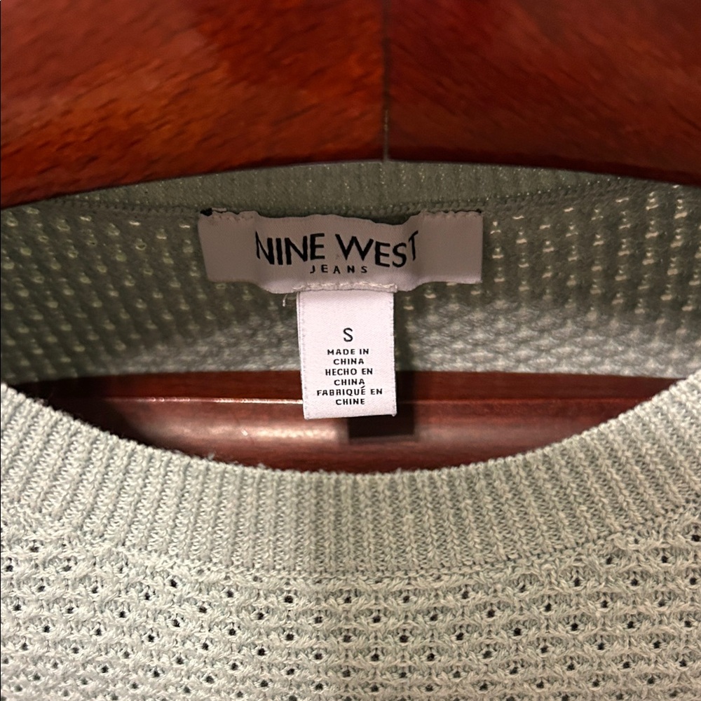 Nine West Mint Green Textured Sweater - Picture 2 of 4
